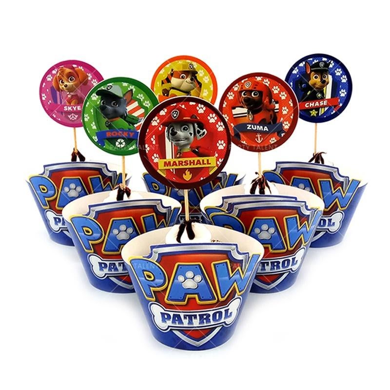 Leuke PAW PATROL Prikkers & Houders/Toppers vanaf € 5,50, Verzenden, Nieuw, Cupcakes, Versiering
