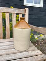 Decoratieve oude gres kruik Engelse steengoed rumfles oorlog, Antiek en Kunst, Curiosa en Brocante, Ophalen of Verzenden