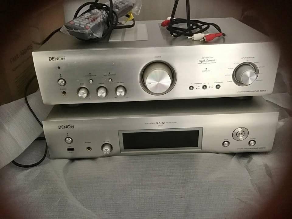 Denon  PMA-800NE en Denon DNP.800NE streamer met a.b., Ophalen, Denon, Zo goed als nieuw, 60 tot 120 watt