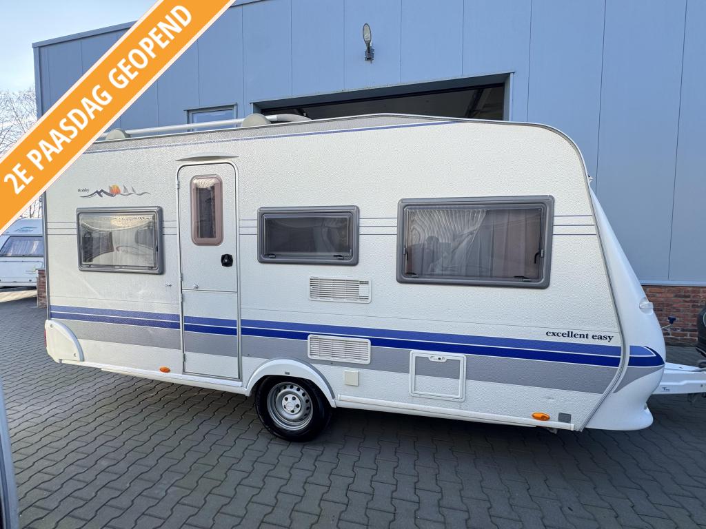Hobby Excellent Easy 450 UF / nieuwstaat / luifel, Caravans en Kamperen, Rondzit, Hobby, Bedrijf, 4 tot 5 meter
