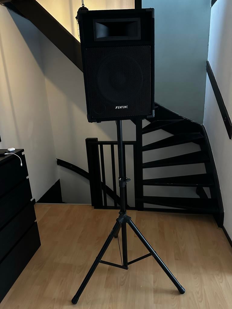 Fenton CSB12 speaker met Skytec standaard, Gebruikt, Overige typen, 120 watt of meer, Ophalen