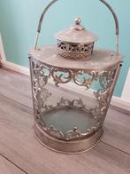 Nieuwstaat! Windlicht geborsteld staal Intratuin, Ophalen, Nieuw, Metaal, 25 tot 50 cm