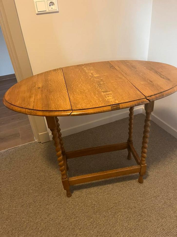 Antiek dropleaf/ hangoortafeltje, Antiek en Kunst, Antiek | Meubels | Tafels, Ophalen