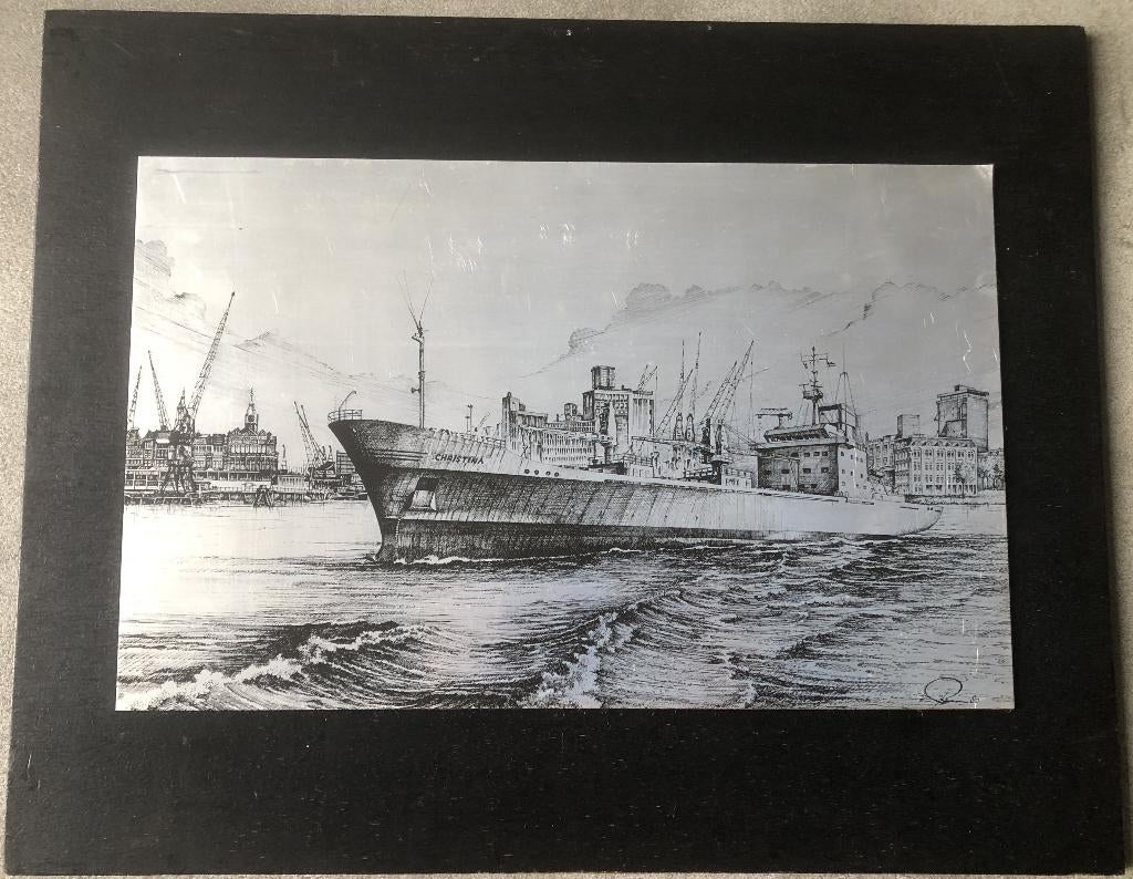 WIM RIEM - `CHRISTINA`- ROTTERDAM - 1980 - 45 X 36 CM, Ophalen of Verzenden