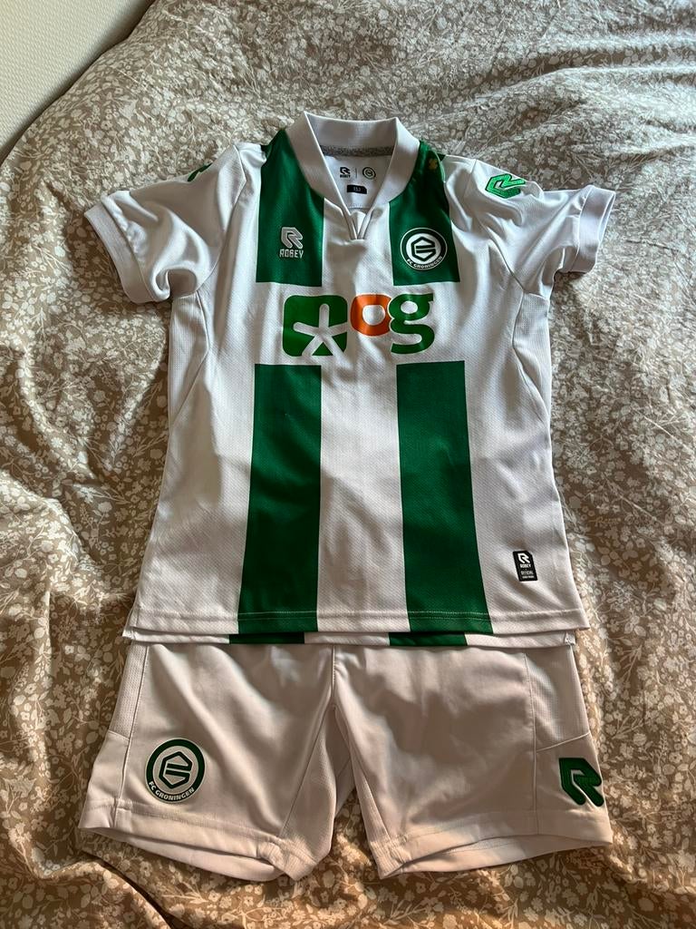 FC Groningen tenue, Maat XS of kleiner, Ophalen of Verzenden, Zo goed als nieuw, Shirt