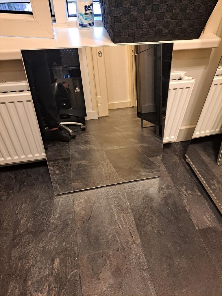 Badkamerspiegel, Huis en Inrichting, Woonaccessoires | Spiegels, Ophalen, Rechthoekig, Minder dan 50 cm, Minder dan 100 cm