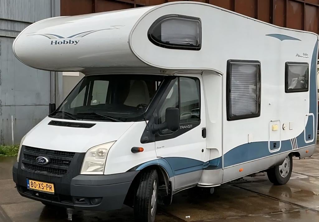 Hobby T555 AK FS Camper ALKOOF - Weinig km nieuw model 2007, Luifel, Ringverwarming, Hobby, Ford