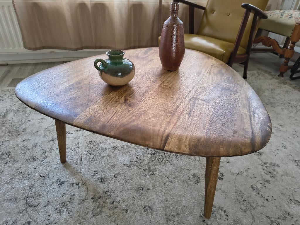 Salontafel mid-century modern | massief hout, 50 tot 100 cm, Onbekend, Zo goed als nieuw, Onbekend