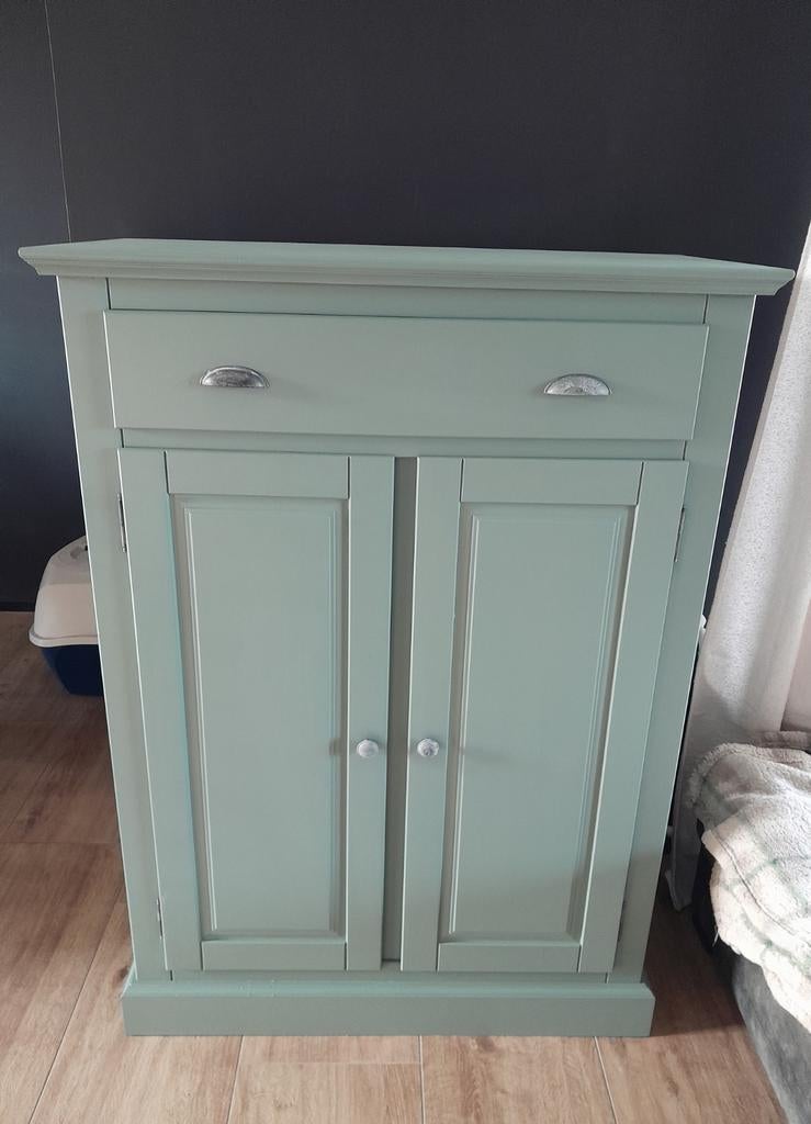 Kast / meidenkast grijs groen, Huis en Inrichting, Kasten | Overige, Ophalen, Gebruikt