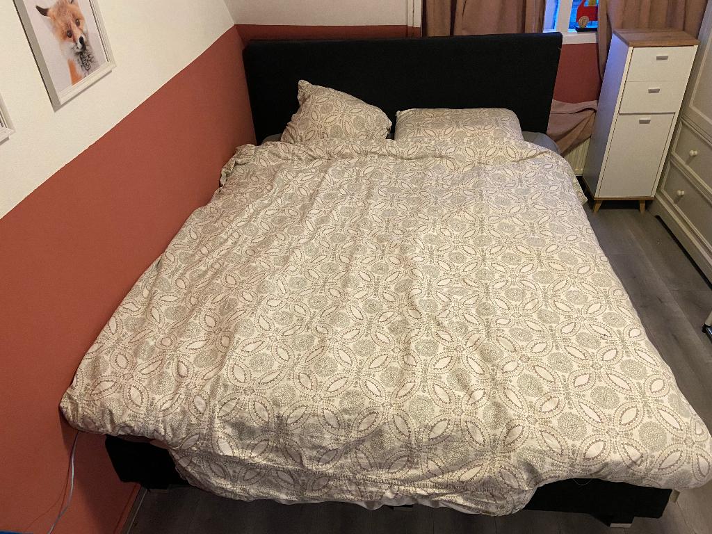 GRATIS Boxspring 160x200, Huis en Inrichting, Slaapkamer | Boxsprings, Gebruikt, 160 cm, 200 cm, Tweepersoons, Ophalen