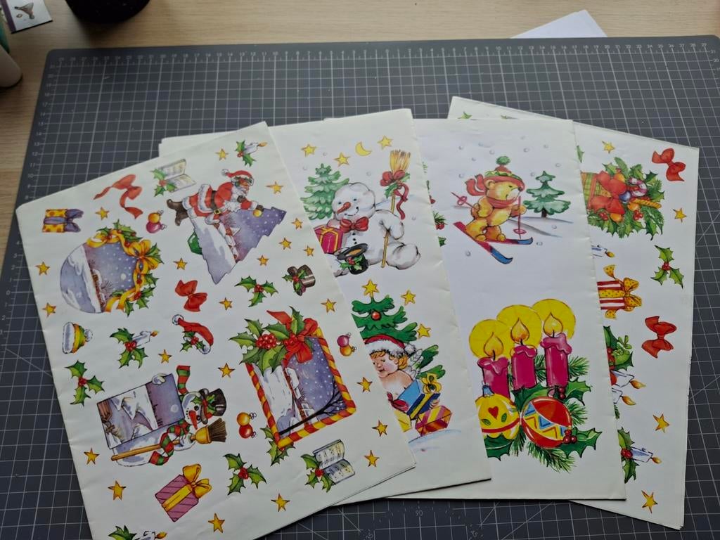 4 3D knipposters kerst, Ophalen, Kerst, Knipvel