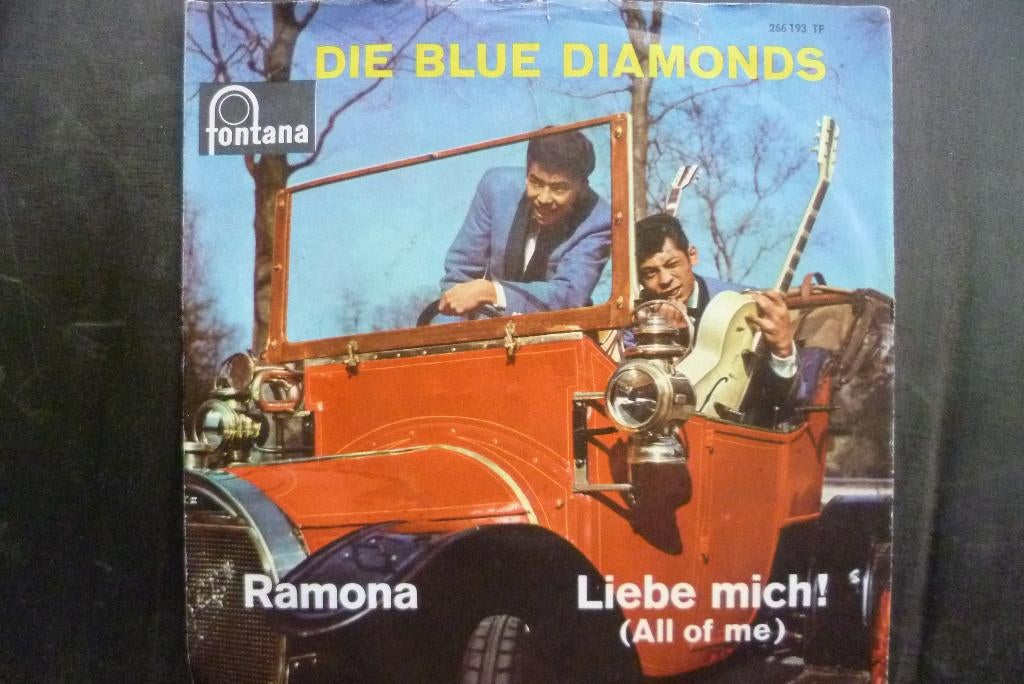 die blue diamonds - ramona  ( jaren 60 ), Fotohoes, Overige genres, 7 inch, Single