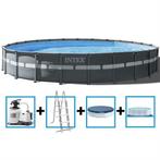 Intex XTR Frame zwembad, Tuin en Terras, Rond, 300 cm of meer, Zo goed als nieuw, Ophalen