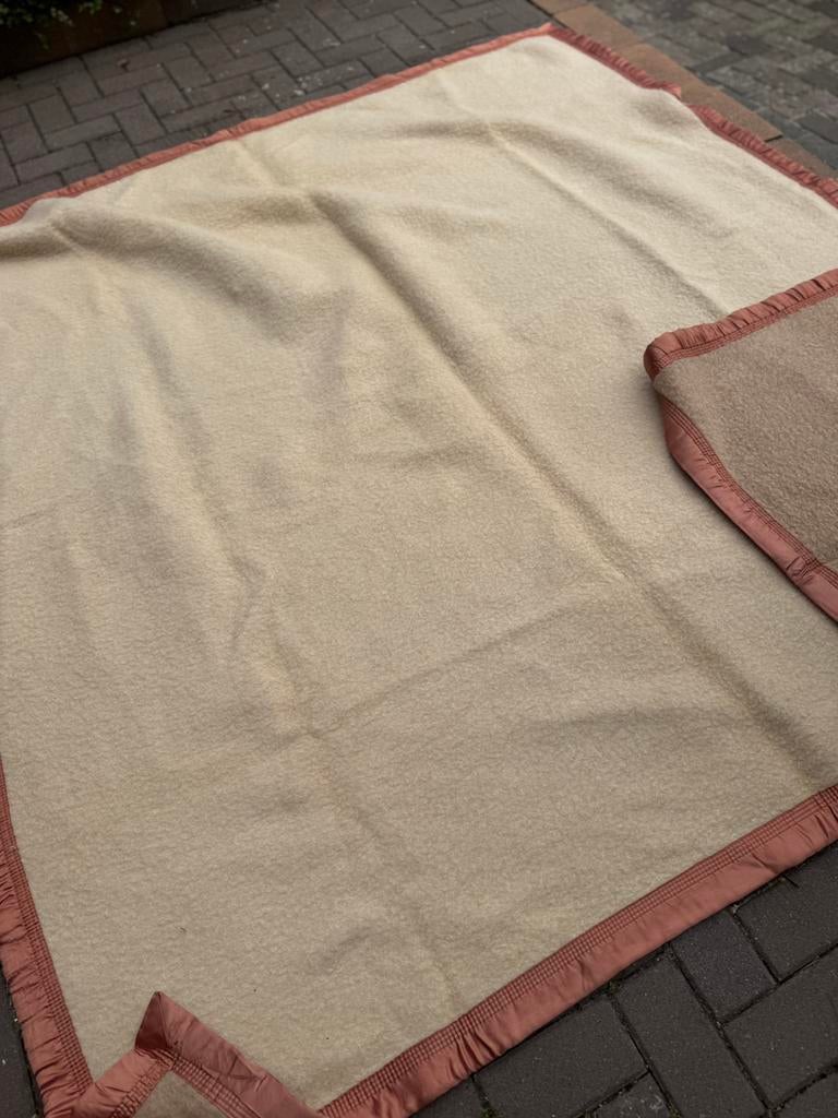 Grote wollen deken 220x240 zware deken 100%wol, Ophalen of Verzenden