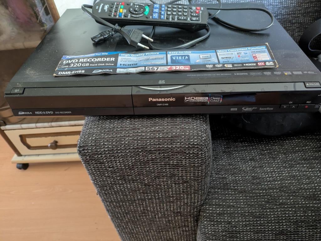 Panasonic DMR-EH68 DVD Recorder met 320GB HDD, Ophalen, Gebruikt, Panasonic, Met harddisk