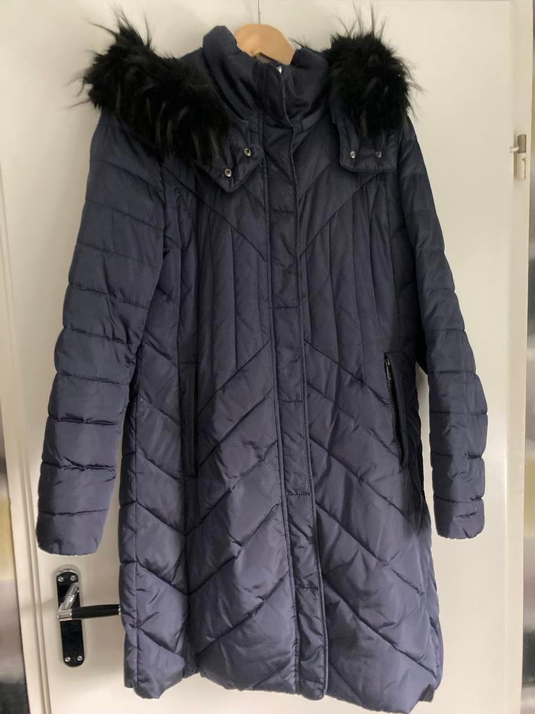 Dames winterjas, Ophalen of Verzenden, Zo goed als nieuw, Maat 42/44 (L), Blauw