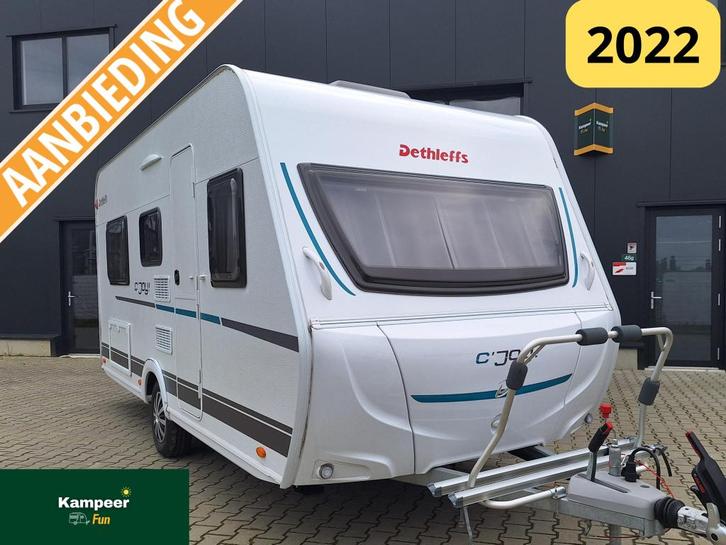 Dethleffs C'Joy 460 LE - Mover - Enkele Bedden Nieuwstaat, Caravans en Kamperen, Caravans, Particulier, tot en met 3, 750 - 1000 kg