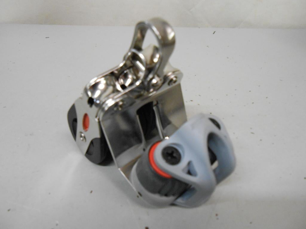 Ronstan Grootschootblok + Klem, 3-schijfs, kogellagers, 8 mm, Watersport en Boten, Accessoires en Onderhoud, Ophalen of Verzenden