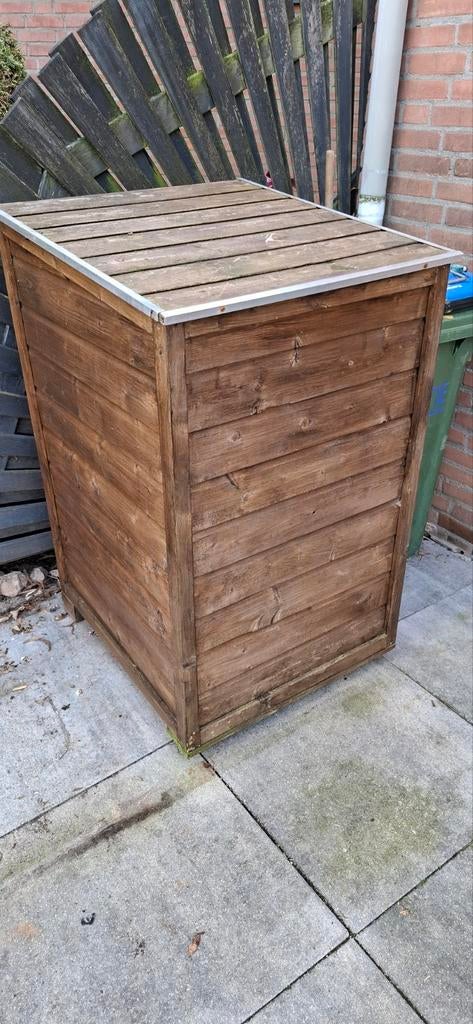 Container ombouw 240 ltr, Ophalen, Gebruikt, Hout, Containerberging