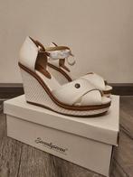 Te Koop, Kleding | Dames, Ophalen, Zo goed als nieuw, Wit, Sandalen of Muiltjes