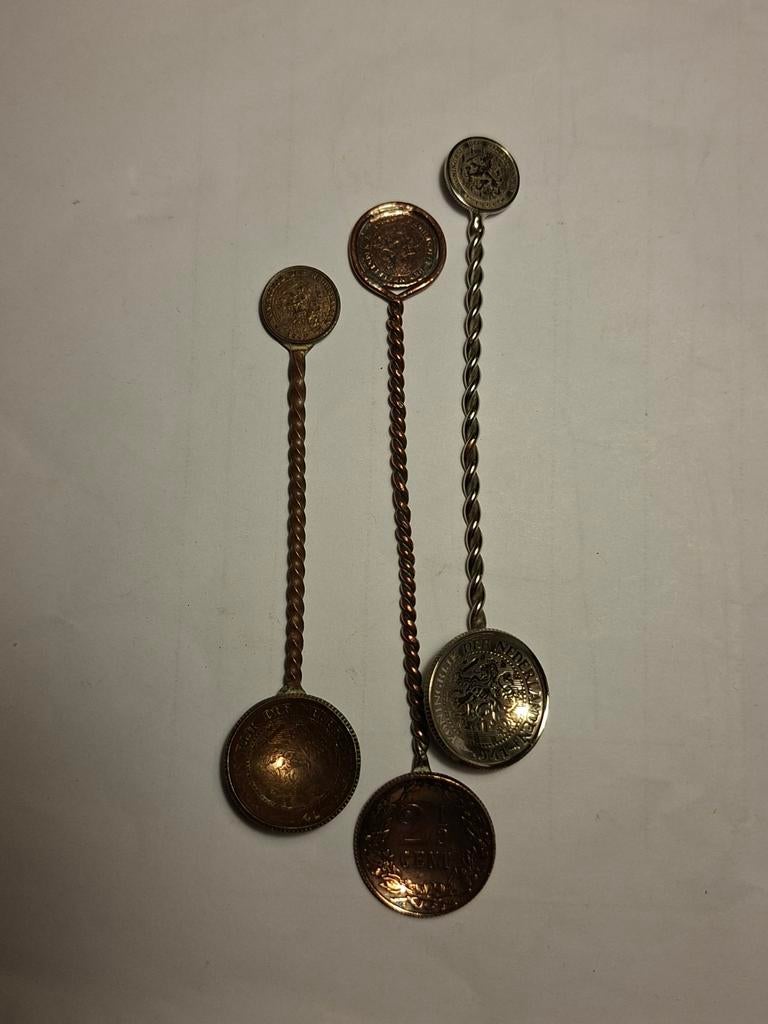 Stil verzet lepeltjes 1941 leeuwencenten, Verzamelen, Ophalen of Verzenden, Overige soorten, Nederland, Overige typen