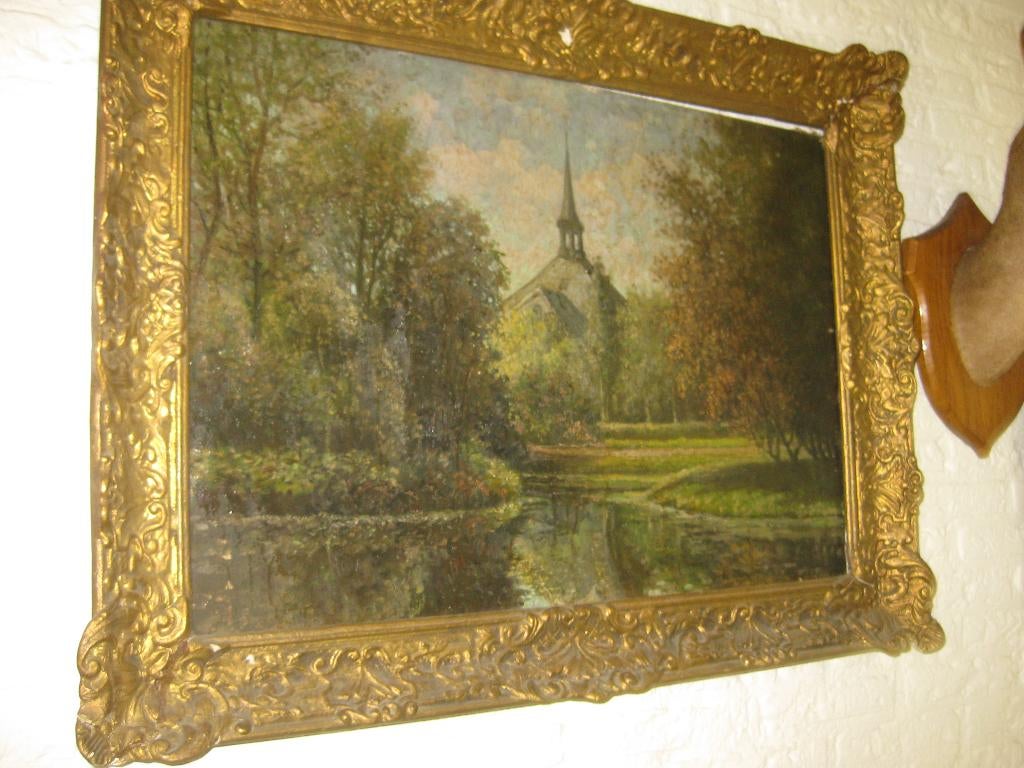 olieverf schilderij, Ophalen