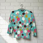 Uttam London Vest Maat M/L Lichtblauw Polkadots Bloemenprint, Blauw, Ophalen of Verzenden, Zo goed als nieuw, Ul