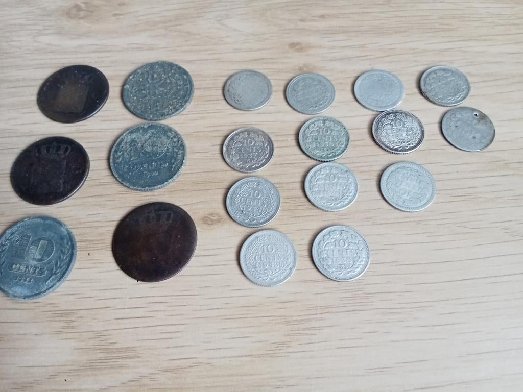 10 cent munten, Postzegels en Munten, Munten | Nederland, Ophalen of Verzenden, Koningin Juliana, 10 cent