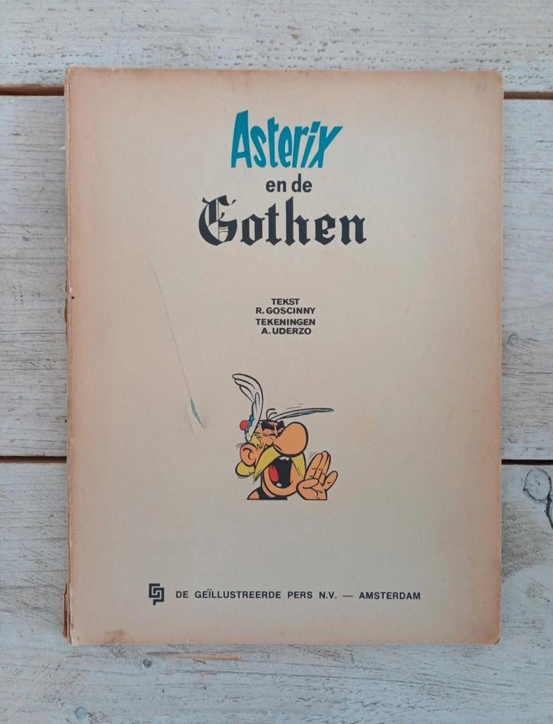 Asterix en de Gothen (1968) - Zeldzame vroege, Boeken, Eén stripboek, Ophalen of Verzenden, Gelezen