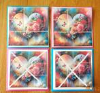 snijmal Kaart met envelop hart bloemen vlinders, Ophalen of Verzenden, Nieuw, Natuur