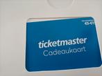 Cadeaukaart Ticketmaster €100, Tickets en Kaartjes, Overige Tickets en Kaartjes, Eén persoon
