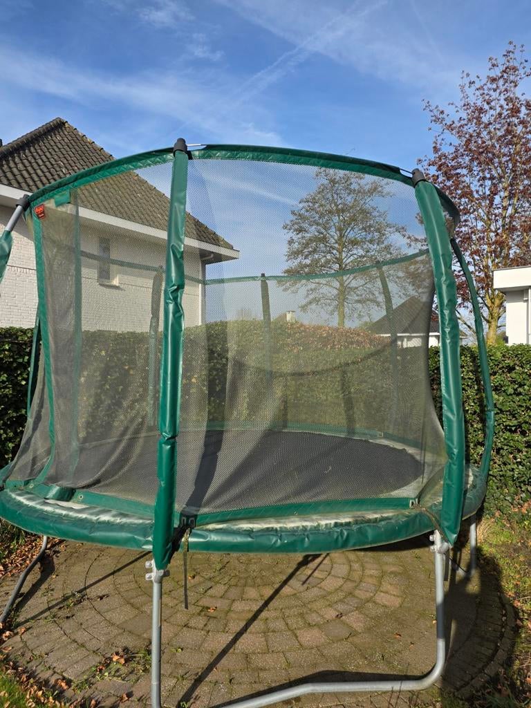 Trampoline met veiligheidsnet - 360 cm, Ophalen, Gebruikt