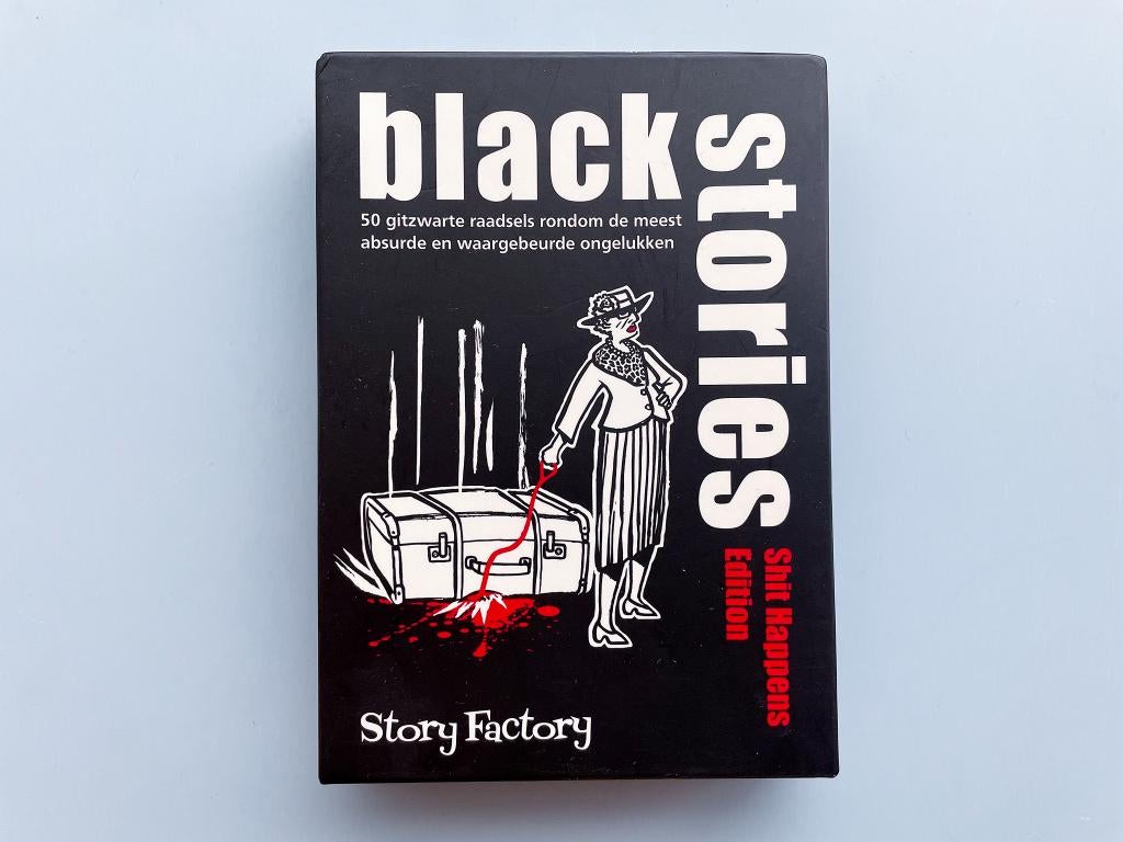 Black stories Shit happens edition spel kaarten, Hobby en Vrije tijd, Gezelschapsspellen | Kaartspellen, Vijf spelers of meer