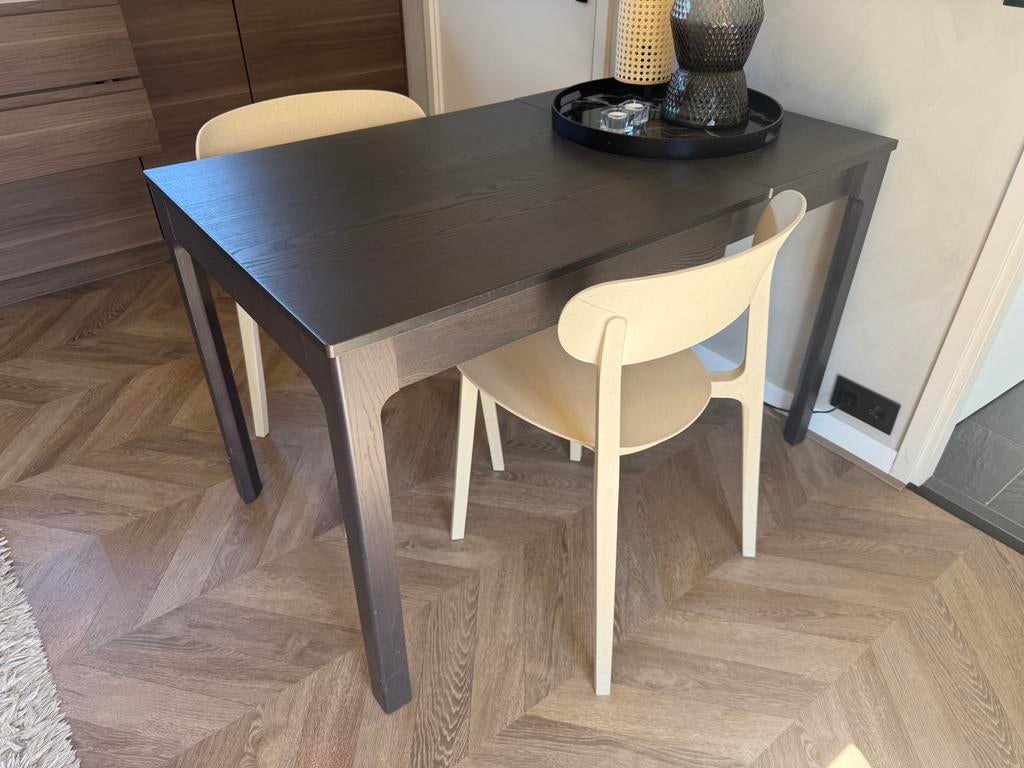 Uitschuifbare tafel EKEDALEN (ikea), Huis en Inrichting, Ophalen, 100 tot 150 cm, 50 tot 100 cm, Zo goed als nieuw