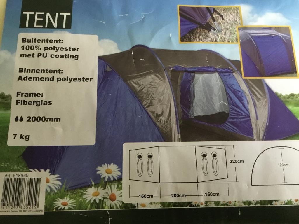 Lichtgewicht tunnel-tent, Ophalen of Verzenden, Zo goed als nieuw, Tot en met 4