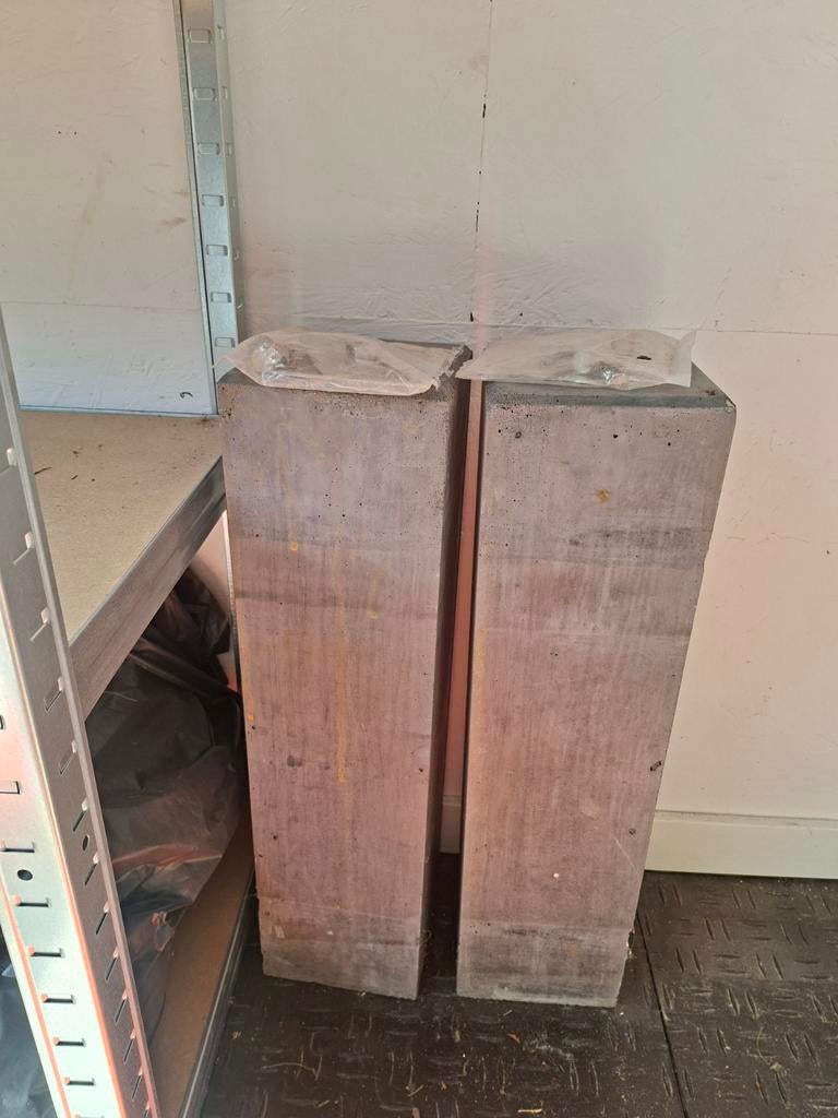 Betonpoeren met stelplaat, Doe-het-zelf en Verbouw, Overige Doe-het-zelf en Verbouw, Ophalen, Nieuw