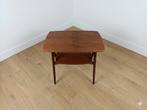Vintage teakhouten tv tafel, ca 1960, Ophalen, Gebruikt, Onbekend, Onbekend