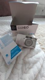 Minolta Riva Zoom 160 compactcamera in doos met papieren, Audio, Tv en Foto, Fotocamera's Analoog, Verzenden