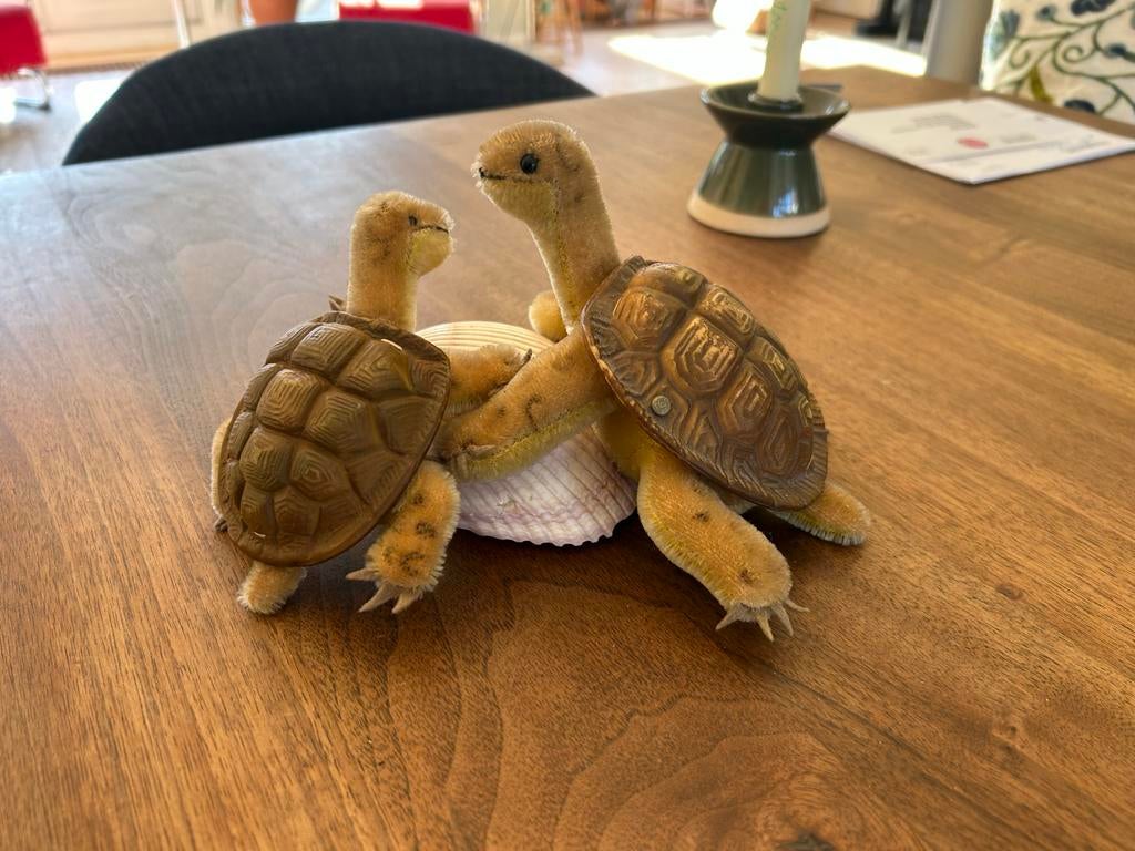 Twee prachtige Steiff schildpadden, Ophalen of Verzenden, Zo goed als nieuw