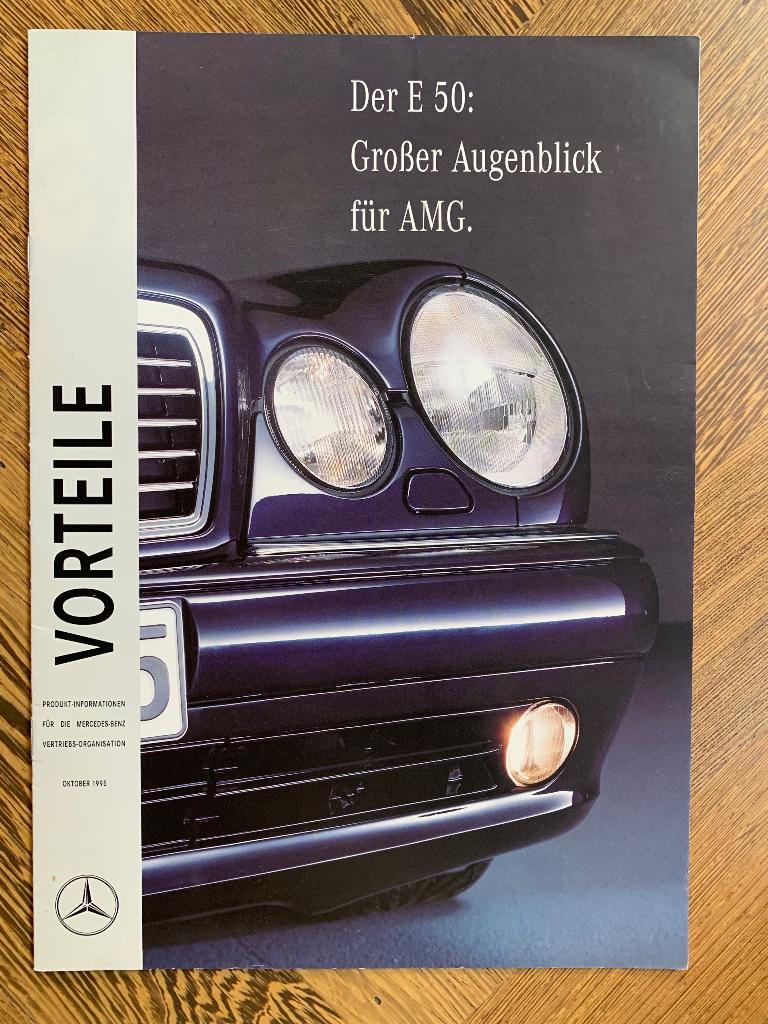 Product informatie brochure Mercedes-Benz E50 AMG W210 1995, Nieuw, Mercedes-Benz, Mercedes, Ophalen of Verzenden