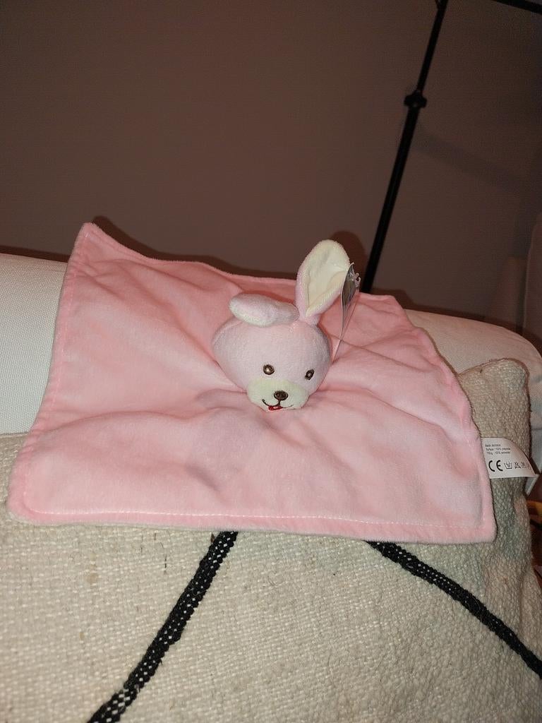 Wibra roze konijn knuffeldoekje, Ophalen of Verzenden, Nieuw, Konijn