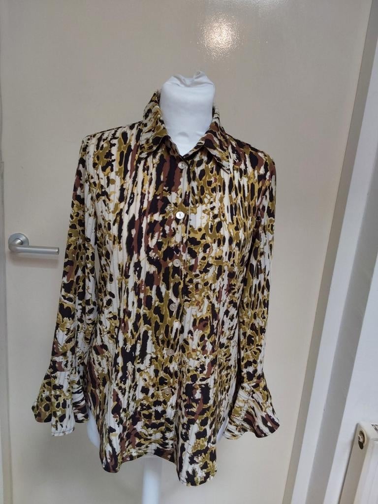 Prachtige blouse van Crème de la Crème maat M, Crème de la Crème, Ophalen of Verzenden, Zo goed als nieuw, Maat 38/40 (M)