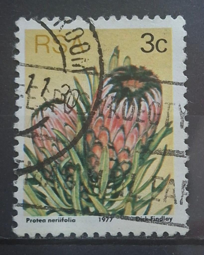 Zuid Afrika Bloemen Postzegel (B1-P15), Ophalen of Verzenden, Zuid-Afrika, Gestempeld