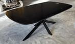 Eettafels 200 x 110 ovaal zwart, spinpoot, Huis en Inrichting, Tafels | Eettafels, Ophalen, 100 tot 150 cm, 200 cm of meer, Zo goed als nieuw