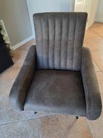 Antraciet stoffen stoel van Leen Bakker, Ophalen