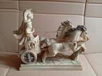 Decoratief Romeins strijdwagen beeld–Paarden&krijger–27 CM, Ophalen of Verzenden