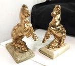 Boekensteunen Paarden Marmer Goud verguld Antiek⚡😍👍, Ophalen of Verzenden
