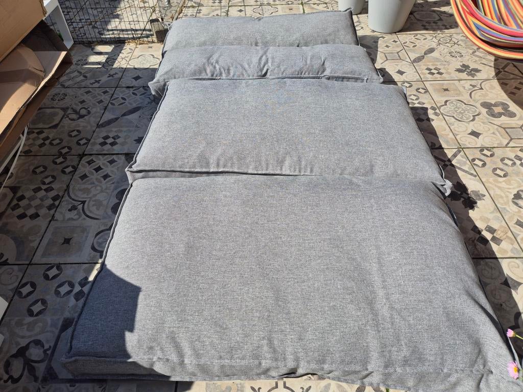 Palletkussens met afneembare hoes - Grijs, Tuin en Terras, Tuinmeubel-accessoires, Ophalen, Nieuw