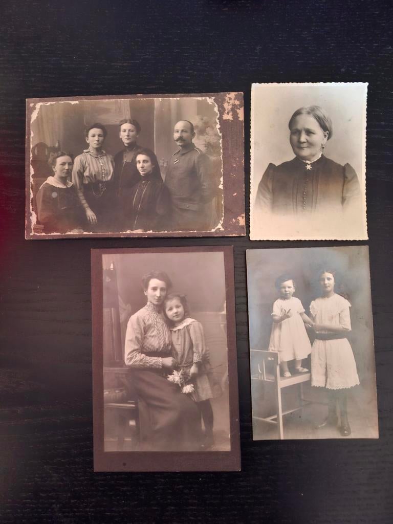 Oude foto's Duitse familie, Verzamelen, Foto's en Prenten, Gebruikt, Foto, Voor 1940, Buitenland