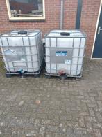 2x IBC containers, 150 liter of meer, Ophalen, Gebruikt, Kunststof